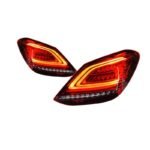 2 PCS Auto Tail Light Parts for Mercedes Benz C Class W205 C180 C200 C260 20 15-20 21 Taillights Rear Lamp LED DRL Signal Brake Reversing Parking FACELIFT - Image 2