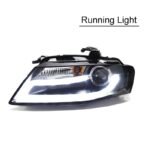 Car Front Headlight For Audi A4 B8 A4L S4 RS4 2009-2012 LED Auto Headlight Assembly Upgrade Bicofal Lens Xenon Headlights - Image 4