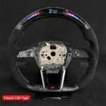 Auto Parts Steering Wheels for Audi A6 RS6 RS7 LED Racing Carbon Fiber Steering System - Image 2