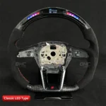 Auto Parts Steering Wheels for Audi A6 RS6 RS7 LED Racing Carbon Fiber Steering System - Image 6