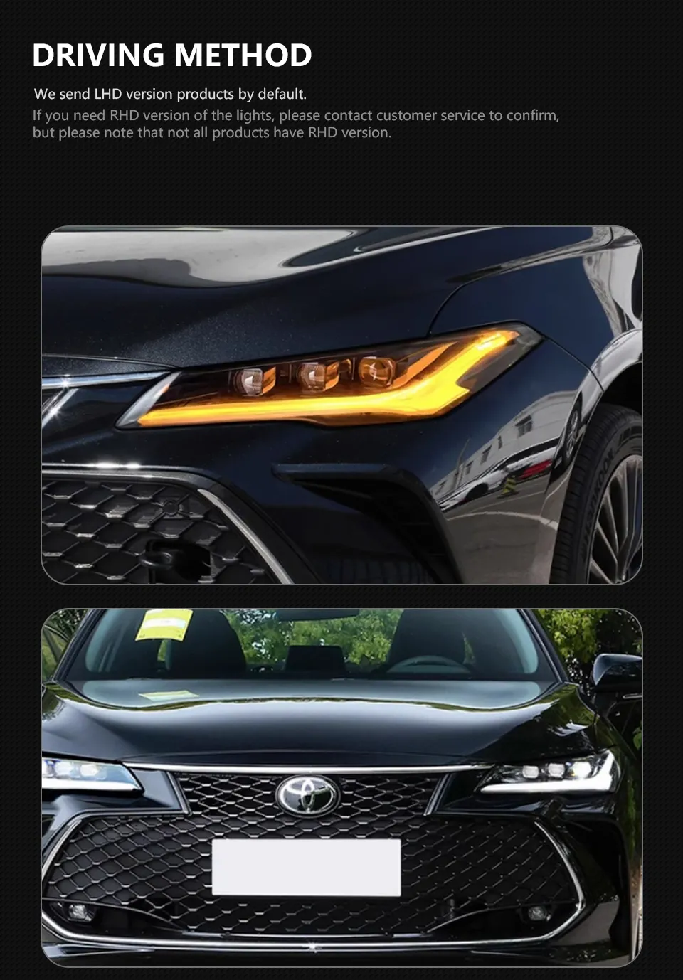 Car Front Lights for Toyota Avalon LED Headlight 20 18-20 22 Upgrade Headlamp Assembly DRL Dynamic Turn Singal Auto Part Light