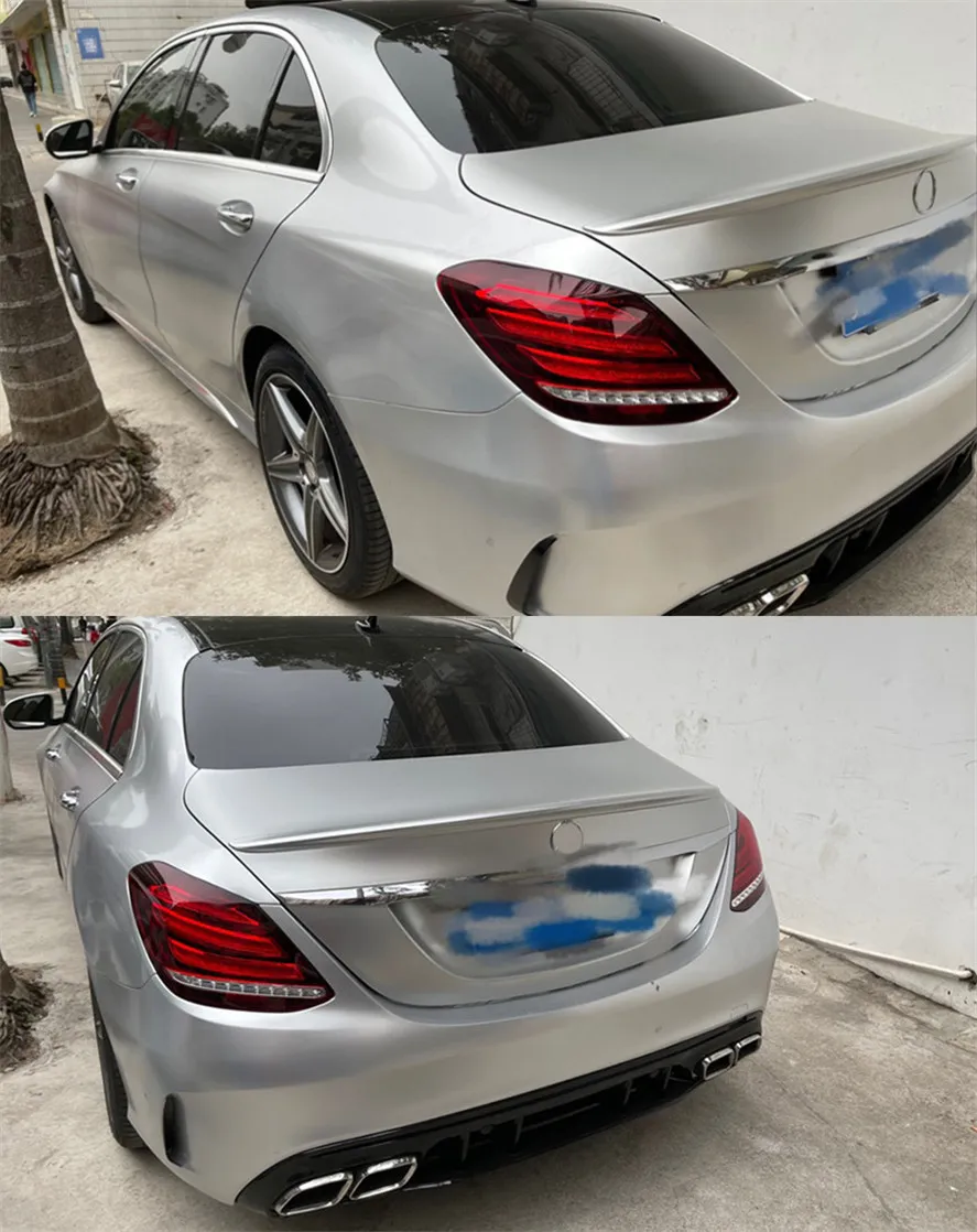 Car Tail Lights For Benz C Class W205 C180 C200 C260 C63 2015-2021 Upgrade LED Dynamic Turn Signal Brake Taillights