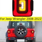 Car Tuning Tailights For Jeep Wrangler Tail Lights LED Upgrade 2008-2022 LED Dynamic Turn Signal Light Brake and Reverse
