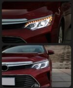 Automobile Headlights For Toyota Camry JP 20 15-20 17 LED Crown Style Driving Lights Turn Signal Lights Upgrade - Image 4