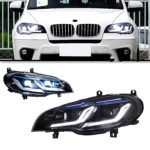 LED Headlights BMW X5 E70 Headlights 2009-2013 Dual L Blue Styling DRL Signal High Beam Head Lamp