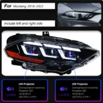 Car Styling Head Lights for Ford Mustang Headlights 20 18-20 22 Mustang LED Headlight Upgrade DRL Hid Bi Xenon Lamp - Image 6