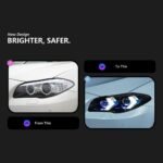 Car Lights Assembly for BMW F10 Headlights 20 10-20 17 520i 525i 530i F18 Upgrade DRL High Beam Lamp - Image 2