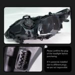 Auto Parts For BMW E60 2003-2010 5 Series 520i LED Auto Headlight Assembly Upgrade Angel Eyes Design Bicofal Lens - Image 4