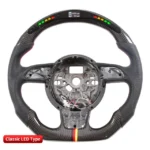Steering Auto Carbon Fiber LED Performance Steering Wheel for Audi A6 A7 Accessories - Image 6
