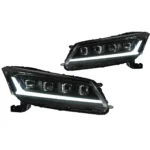 LED Headlight for Accord 2008-2012 Dynamic Signal LED DRL Hid Head Lamp Angel Eye 4 lens Headlights - Image 6