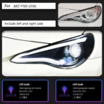 LED Headlights for Subaru BRZ 2012-20 20 FT86 GT86 Hid Bi Xenon DRL Dynamic Turn Signal Lamp Assembly - Image 6