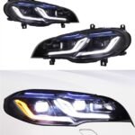 Full LED Headlight For X5 E70 2007-2013 Dual L Blue Styling LED Daytime Lights Dynamic Turn Signals Car Accessories