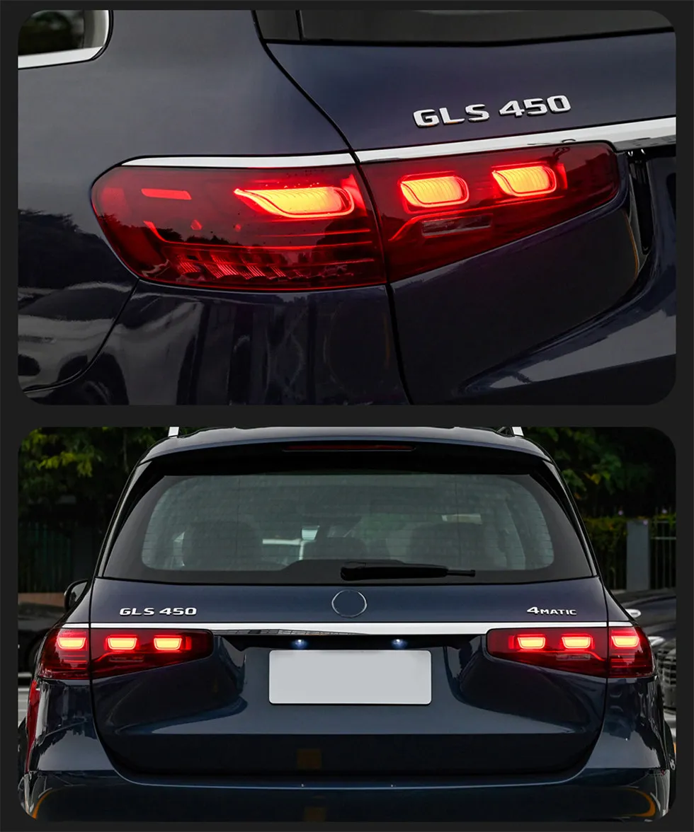 Taillights for GLS W167 LED Tail Light 20 19-2023 Brake Reversing Tail Lamp DRL Rear Turn Signal Lights