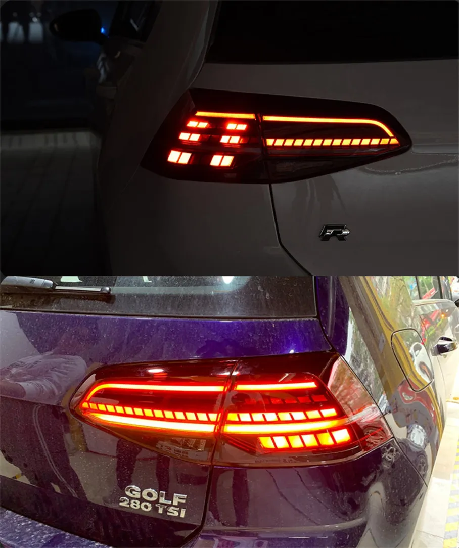 Outdoor Light Bulbs Taillights for VW Golf 7 LED Tail Light 20 13-20 19 Golf 7.5 MK7 Rear Stop DRL Animation Brake Lights
