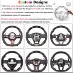 Car Carbon Fiber Steering Wheel for Range Rover LED Smart Racing Performance Wheel Steering System - Image 5