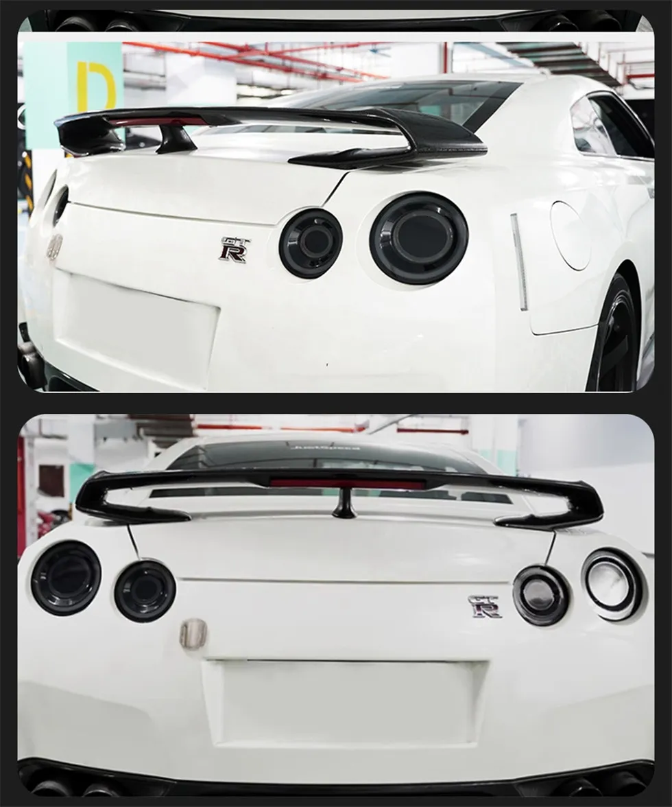 Car Taillight For Nissan GTR R35 2007-2023 Styling Circle Steering Signal Rear Back Lamp LED Running Reverse Parking Light