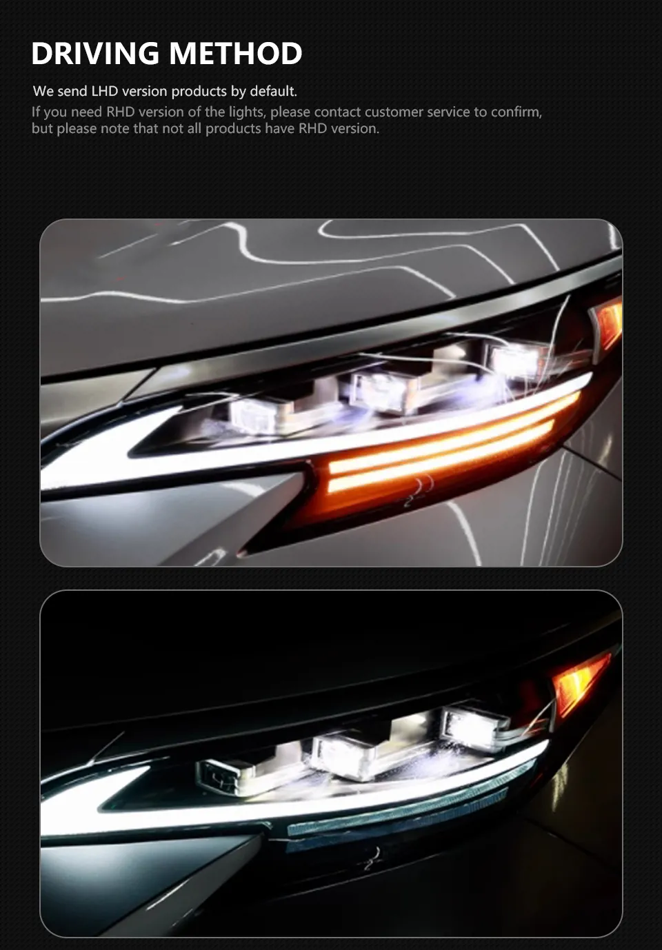 Car Headlights for Toyota Sienna 20 21-2023 LED Upgraded Front Lamp DRL Dynamic Turn Signal Head Lamp Assembly