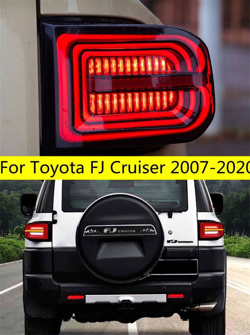 d11cb087-771a-401d-a124-fd2785d84cb3 Auto Tuning Taillights for Toyota FJ Cruiser 20 07-20 20 Rear Lamp LED Turn Signal Lights Reversing Brake Fog Taillight Assembly - Image 1