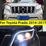 LED Headlight for Toyota Prado 2014-20 17 Angel Eye DRL Daytime Running Light Turn Signal Headlamp Assembly