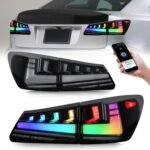 Auto Tail Lights For Lexus IS250 IS300 IS350 2006-2012 RGB Rear Brake Reverse Light Turn Signal Stop Taillights Assembly - Image 3