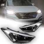 Car Light for Hyundai IX45 Headlights 2013-20 16 New Santa Fe Headlight Assembly Upgrade Signal Lamp Accessories - Image 2