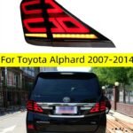 For Toyota Alphard 2007-2014 Tail Lamp LED Fog Lights Day Running Light DRL Tuning Car Accessories Tail Lights