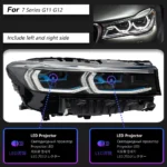 Car Lights For BMW 7 Series G11 Headlights G12 LCI Style LED Auto Headlight Assembly Upgrade - Image 6