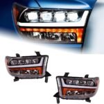 Car Headlight for Toyota Tundra 2007-2013 Front Projector Lens Head Lamp LED DRL Dynamic Light Auto Accessory