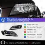 Auto Headlights for AUDI Q7 2006-20 15 LED High Beam Laser Lens LED DRL Running Water Turn Signal Lamp - Image 9