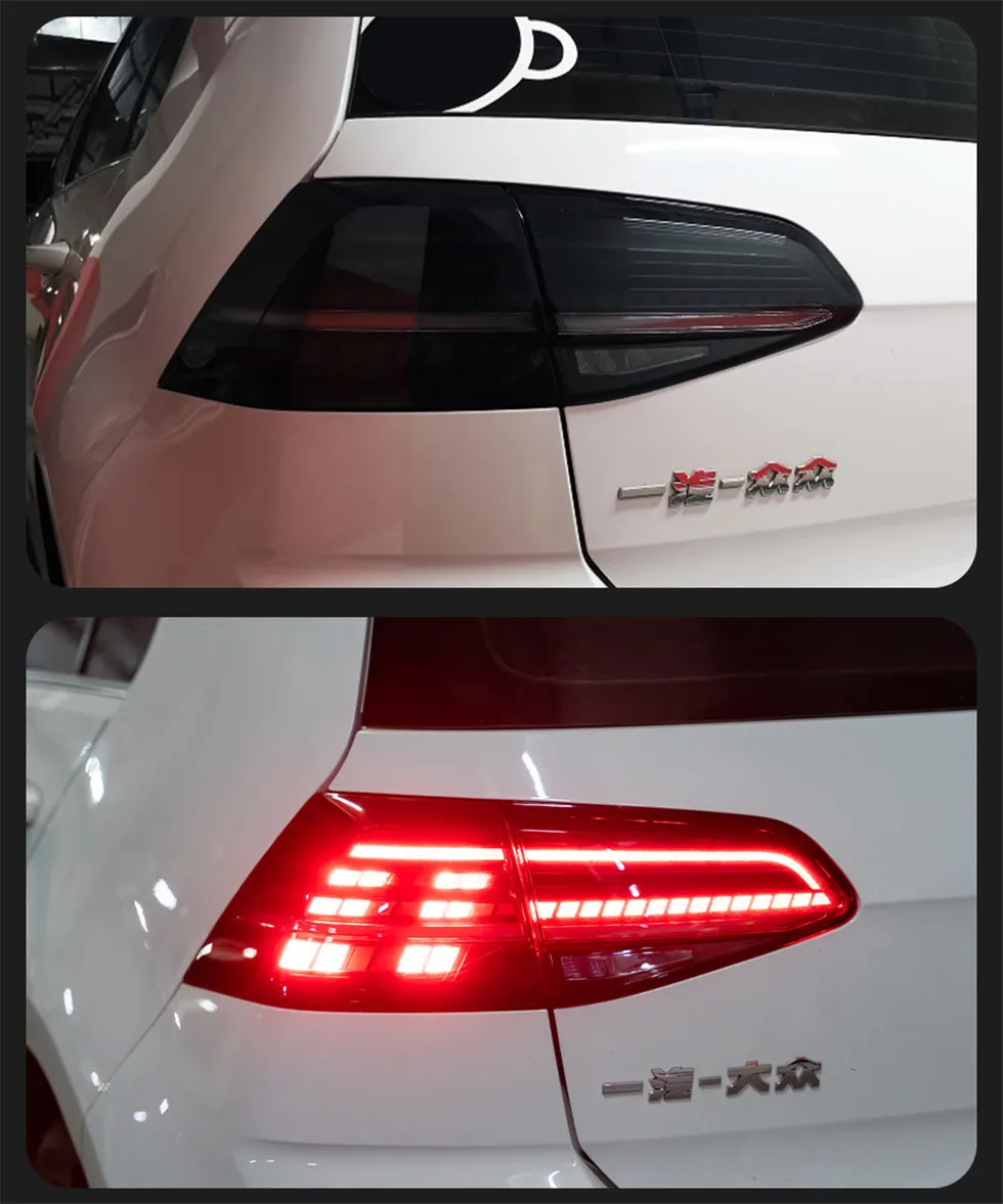 Car Styling Tail Light for VW Golf 7 MK7 MK7.5 20 13-20 20 Taillights Rear Lamp LED Signal Reversing Parking Lights