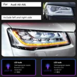 Car Headlight for Audi A8 Headlights 2011-20 17 A8L LED Head Lamp DRL Head Lamp Front light Assembly - Image 6