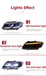 Car Headlights For BMW 3 E90/E91 2005-2012 Spoon Styling LED Daytime Lights Dual Projector DRL Car Accesorios Modified - Image 5