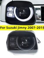 Car Headlights For Suzuki Jimny 2007-20 15 Defender Style Lights All LED Daytime Running Light Turn Signal Lens Headlight
