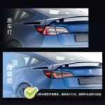 Full LED Taillight Upgrade For Tesla Model 3/Model Y 20 17-up Dragon Scale Streamer Turn Signal Light Running Reverse Auto - Image 4