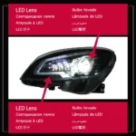 Mercedes Benz W204 C300 C260 C200 2007-2010 Headlight DRL Turn Signal High Beam Lens Dynamic Signal Head Lamp - Image 6