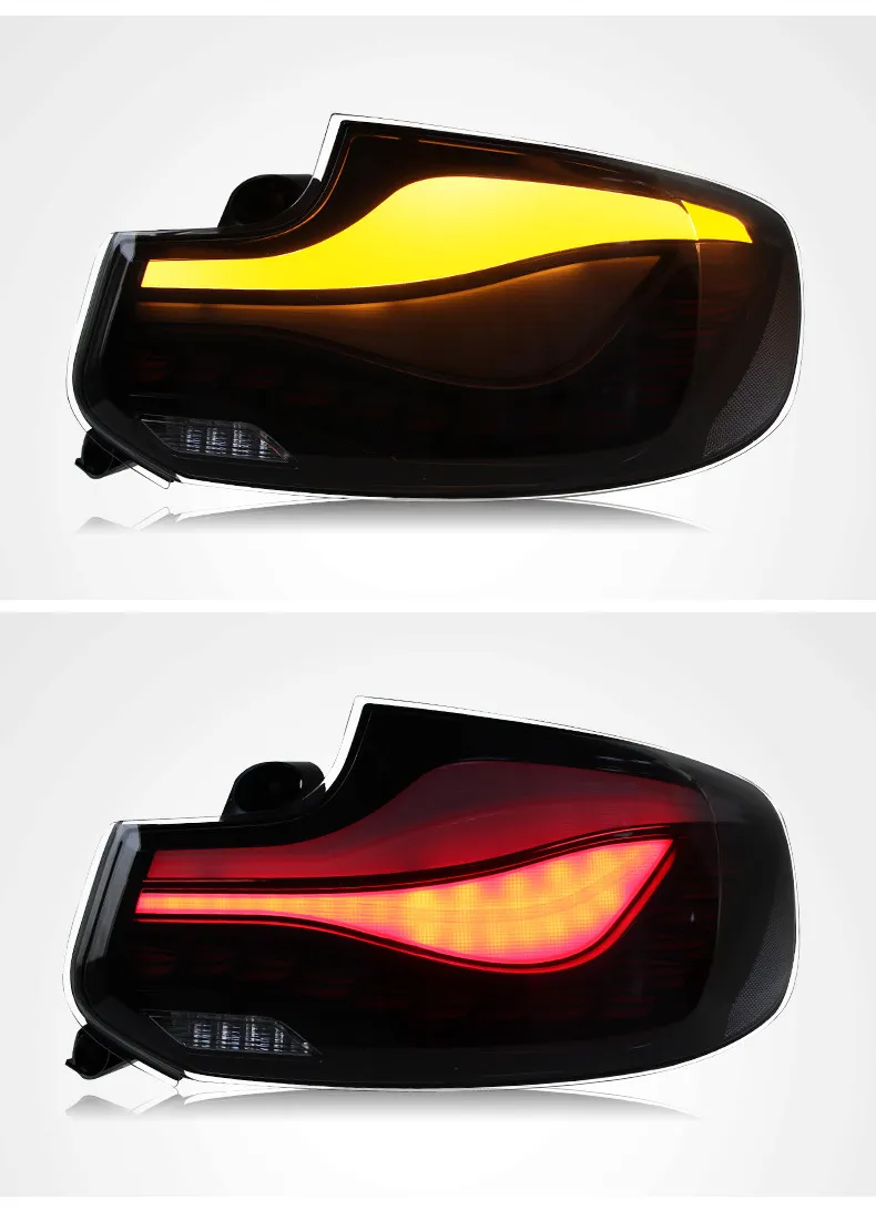 Auto Tuning Taillights for BMW 2 Series F22 2014-2022 LED Lights Assembly Dragon Scale Style Running Light Dynamic Turn Signal