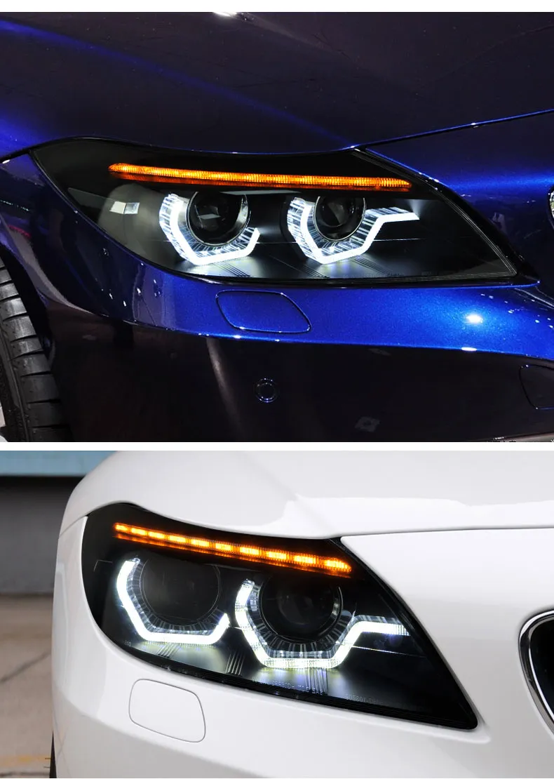 Car Styling led headlight bulbs for BMW Z4 Headlights 20 09-20 16 E89 Headlight DRL Hid Head Lamp Angel Eye Bi Xenon Beam Auto Accessories