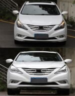 LED Head Light Parts For Sonata 8 Front Headlights Replacement 20 11-20 14 DRL Daytime light Bi-Xenon Light - Image 4