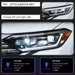 Car Front Lamp for VW Jetta Sagitar 20 19-2023 Jetta mk7 LED Auto Headlight Assembly Upgrade Dynamic Turning Signal Lamp - Image 6