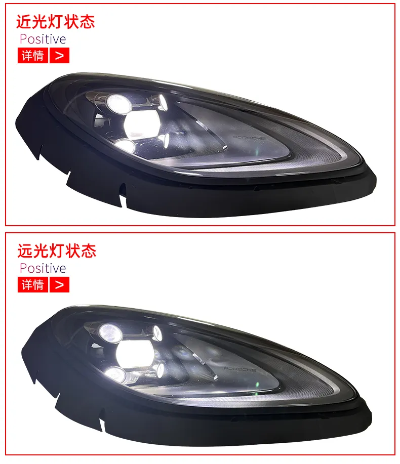 Car Styling LED Bulbs for Macan Headlights 20 14-20 17 Macan 95B LED Headlight High Low Beam Upgrade Head Lamp