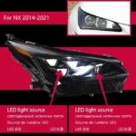 Auto Goods Front Lights For Lexus NX NX200 NX300 2014-2021 High Beam Headlights Daytime Running Headlight - Image 6