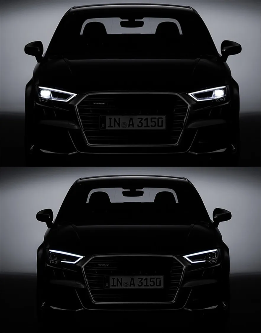 Car Headights for Audi A3 LED Headlight 20 13-20 19 A3 8V Head Lamp Projector Lens DRL Front Light