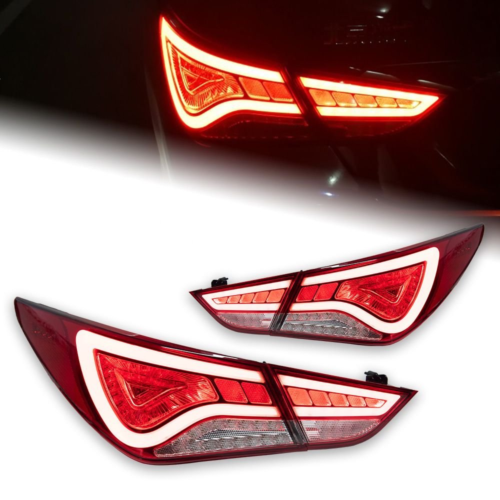 e310e466-12fd-4541-9675-96f1dd885f72 Auto Taillight for Hyundai Sonata 20 11-20 16 Sonata YF LED Tail Lamp DRL Signal Brake Reverse Tail Lights - Image 1