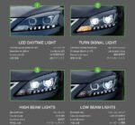 Auto Headlights For Nissan Sylphy 2012-20 15 LED Headlight Sequential Moving Turning Signal Light Front Lamp - Image 3