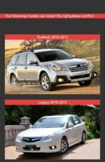 For Subaru Outback Legacy 20 10-20 15 LED Lamps Headlight Replacement DRL Running Light Signal Lights Assembly - Image 2