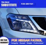 Car Headlights For Nissan Patrol Y62 2013-20 16 LED DRL Front Dynamic Turn Signal Lamp LED Lens Auto Assembly - Image 2
