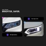 Car Lights For Nissan Qashqai 20 17-20 20 Front LED Headlight Daytime Running DRL Head lamp Low High Beam Lens - Image 2