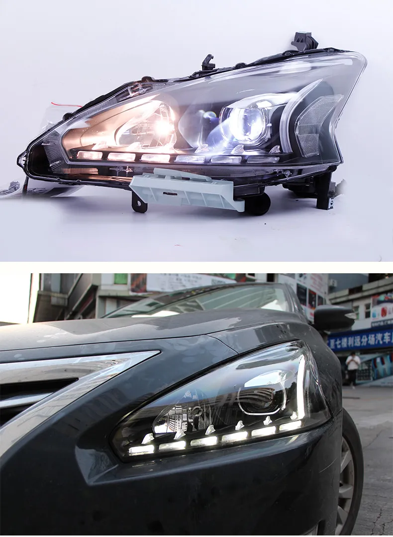 Car Styling headlights for Nissan Teana Altima LED Headlight 20 13-20 17 DRL Hid Option Head Lamp Angel Eye Beam Accessories