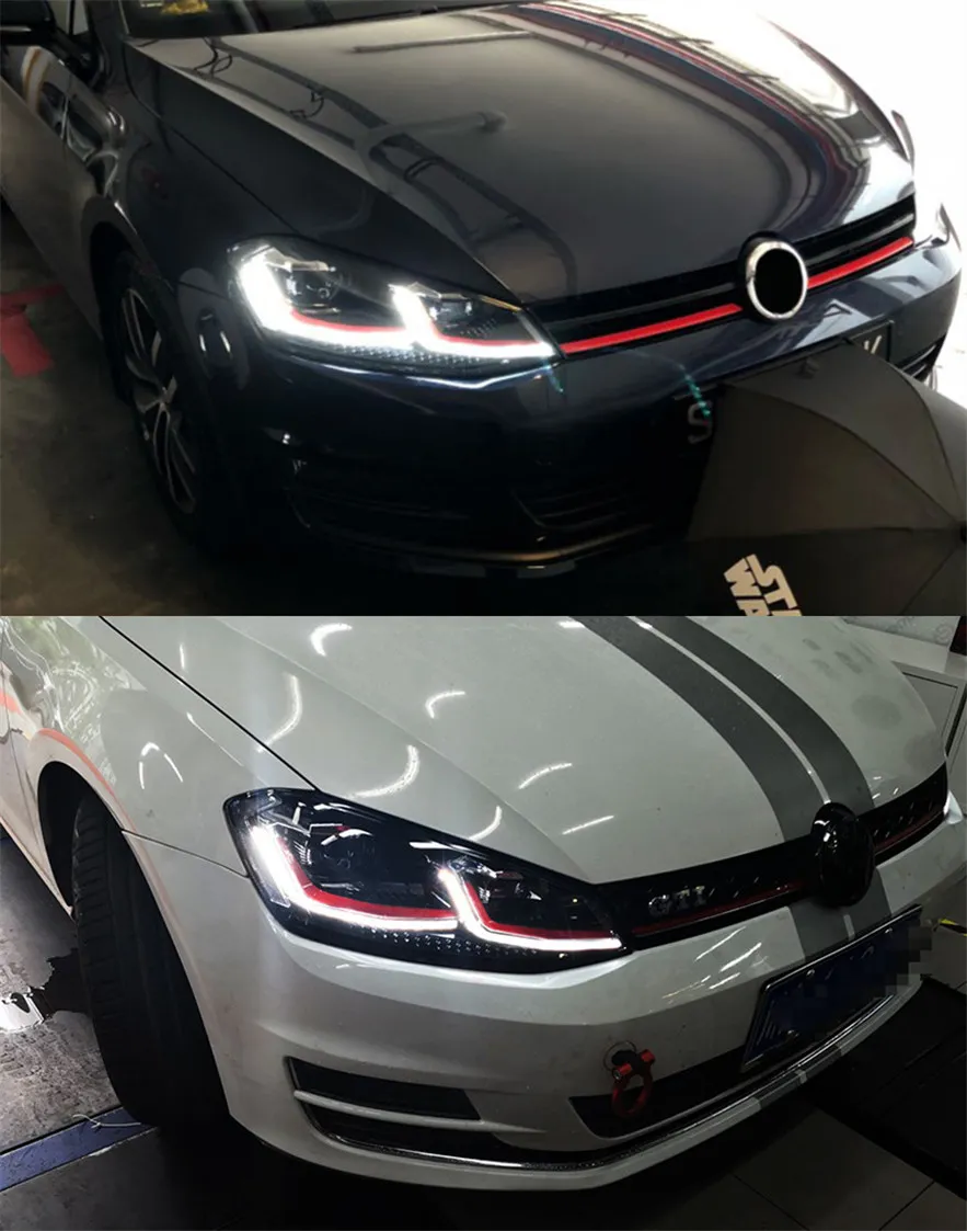 LED Headlight for VW Golf 7.5 20 13-20 20 Golf 7 Headlights DRL Hid Head Lamp Dynamic Signal Bi Xenon light