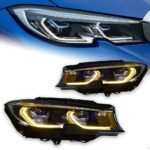 LED Headlight For BMW G20 G28 20 18-20 21 Upgrade Laser Style M3 LCI Daytime Lights High Beam Signal Lamp
